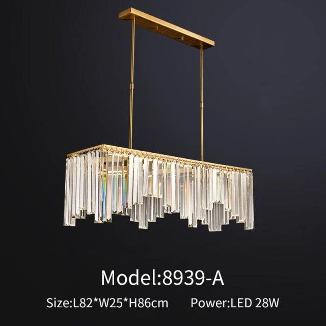 Priscilla - Modern Glass Crystal Chandelier -Bathlova