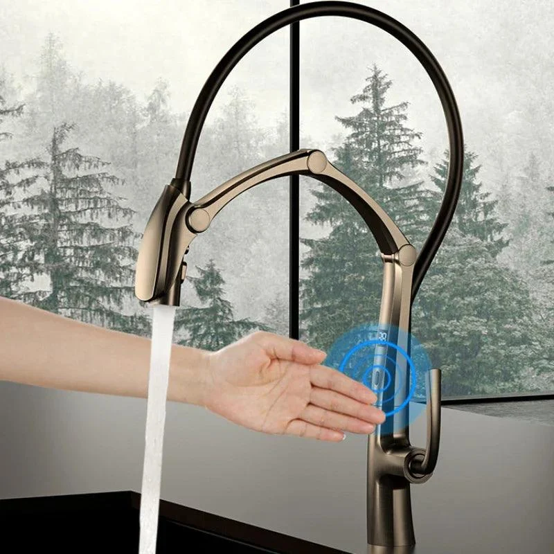 Pull-Out kitchen Tap Digital Display Intelligent Sink Water Tap -Bathlova