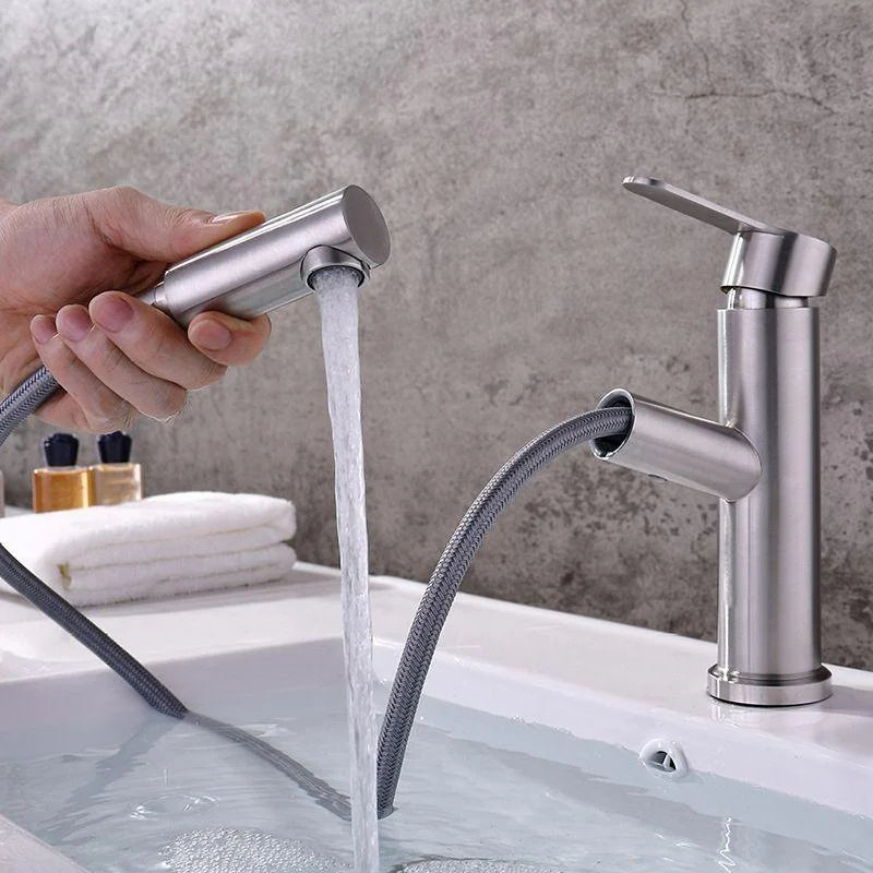 Pull-out Tap Contemporary Single Handle Tap with Swivel Spout -Bathlova