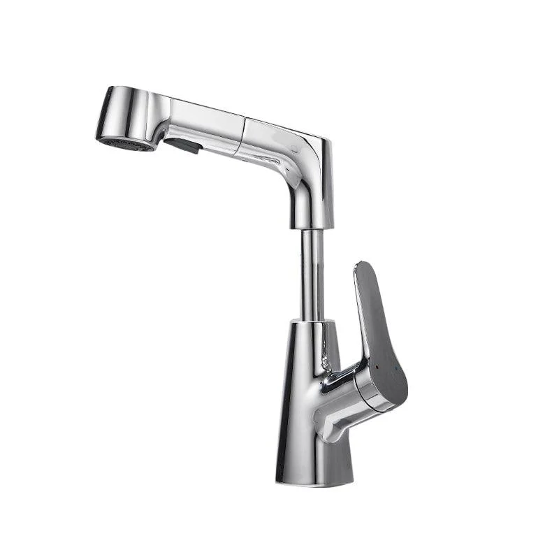 Pull-out Vessel Tap Contemporary Sink Tap with One Lever Handle -Bathlova