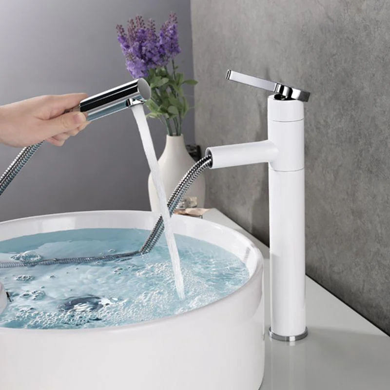 Pull-out Vessel Tap Modern Style Tap with One Lever Handle -Bathlova