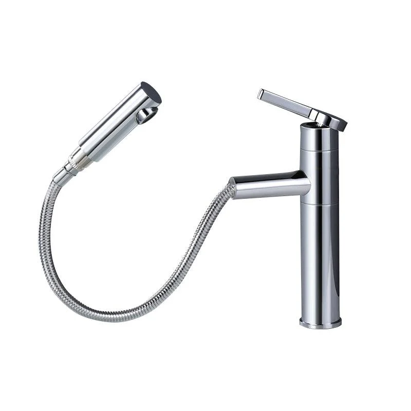 Pull-out Vessel Tap Modern Style Tap with One Lever Handle -Bathlova