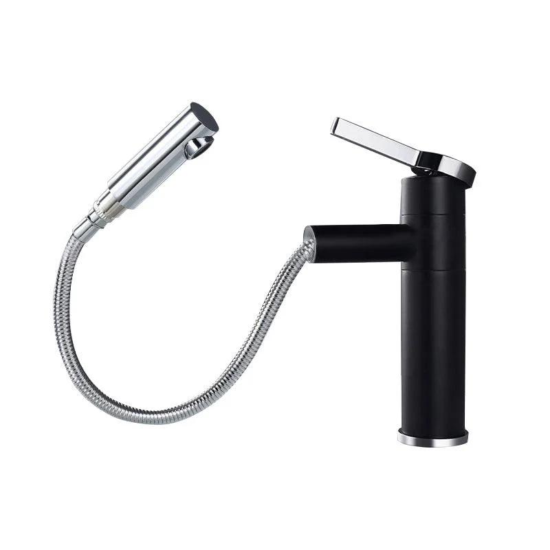 Pull-out Vessel Tap Modern Style Tap with One Lever Handle -Bathlova