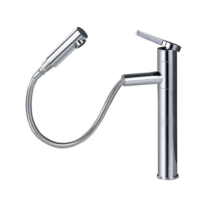 Pull-out Vessel Tap Modern Style Tap with One Lever Handle -Bathlova