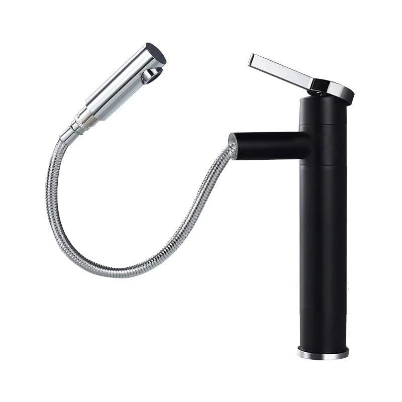 Pull-out Vessel Tap Modern Style Tap with One Lever Handle -Bathlova