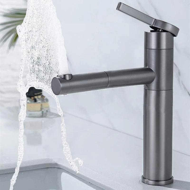 Pull-out Vessel Tap Modern Style Tap with One Lever Handle -Bathlova