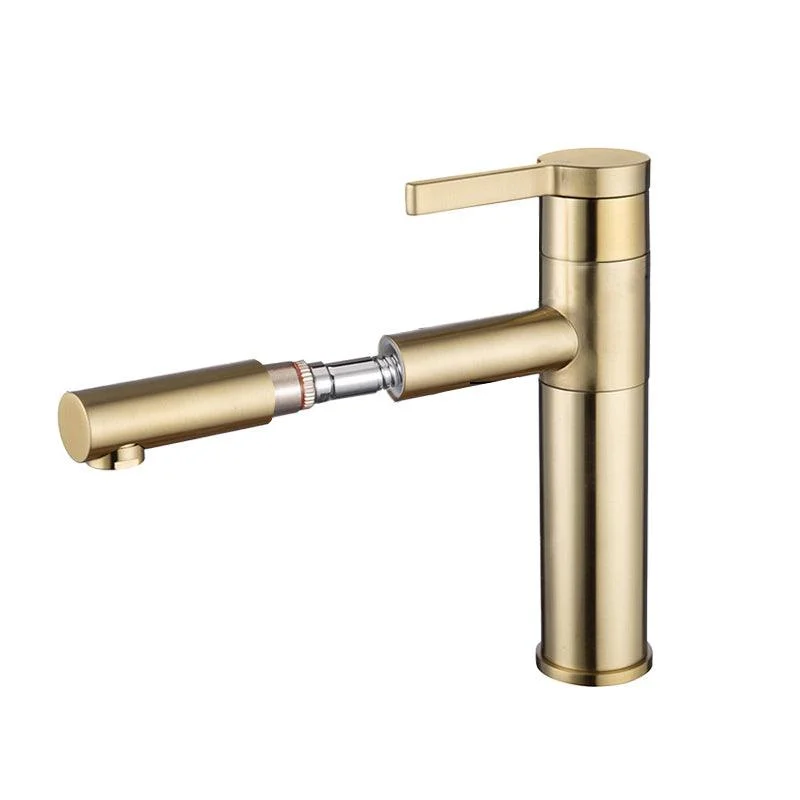 Pull-out Vessel Tap Modern Style Tap with One Lever Handle -Bathlova