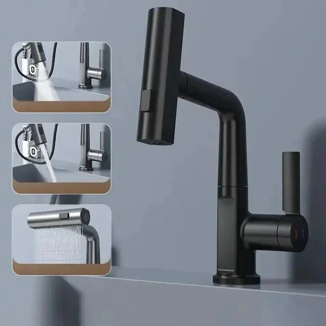 Pulling Lifting Digital Display Smart Kitchen Tap Stream Sprayer -Bathlova