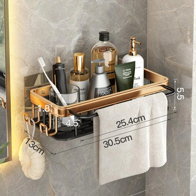 Punch-free Bathroom Shelf Shelves Shampoo Shower Storage Rack Holder -Bathlova