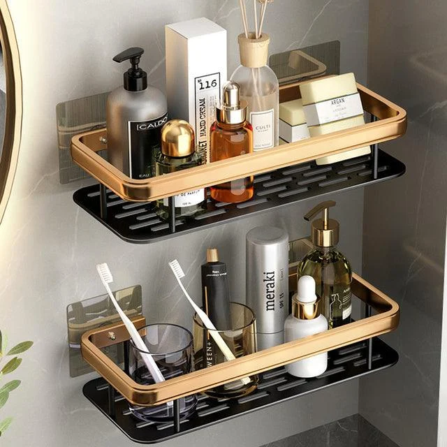 Punch-free Bathroom Shelf Shelves Shampoo Shower Storage Rack Holder -Bathlova