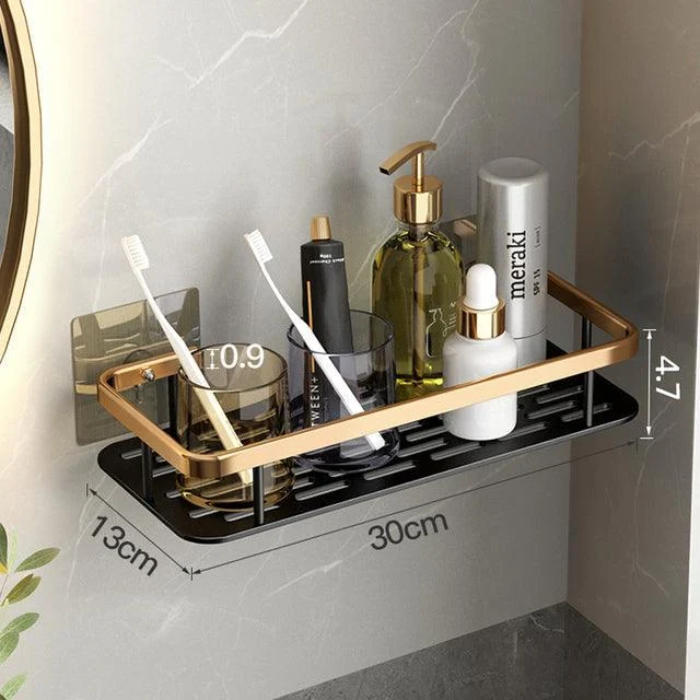 Punch-free Bathroom Shelf Shelves Shampoo Shower Storage Rack Holder -Bathlova