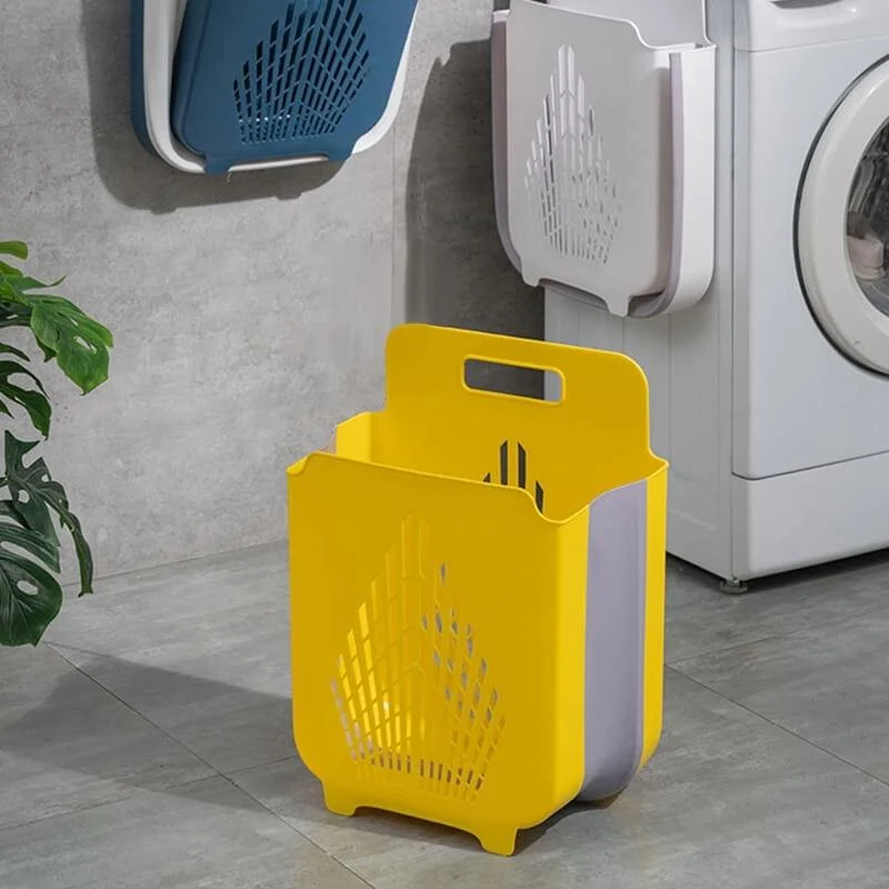 Punch-Free Collapsible Laundry Basket -Bathlova