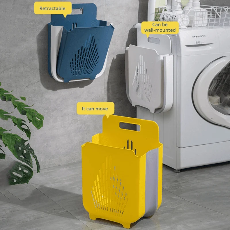 Punch-Free Collapsible Laundry Basket -Bathlova