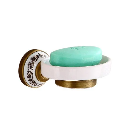 Pure Copper Ceramic Soap Holder Bathroom Accessory -Bathlova