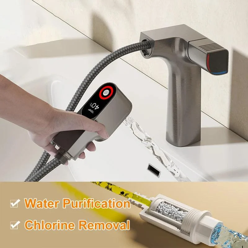 Purified Bathroom Taps Pull Out Water Filter Tap Basin Sink Tap -Bathlova