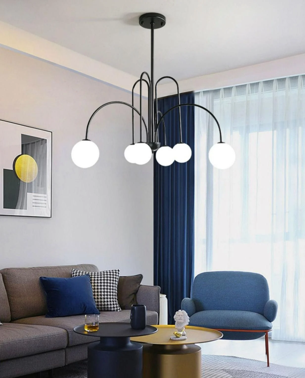 Radcliff - Modern Multi-Bulb Chandelier -Bathlova