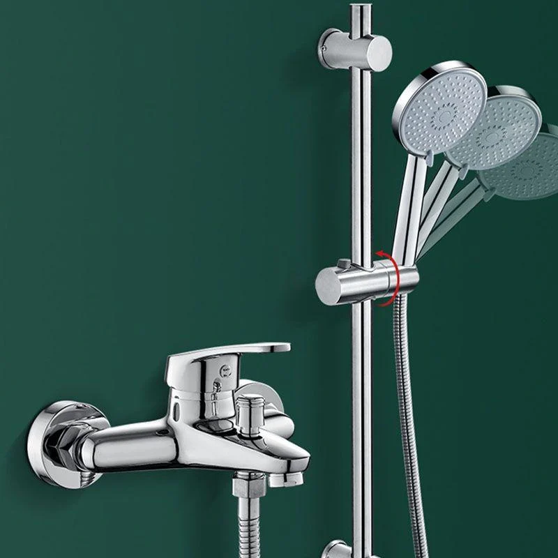 Rain Fall Handheld Shower Head High Flow 3-Spray Patterns Wall-Mount Showerhead -Bathlova