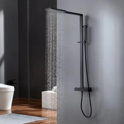 Rain Shower Head Thermostatic Shower System -Bathlova