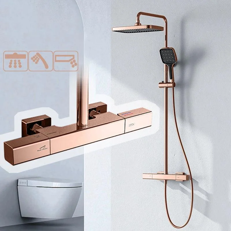 Rainfall Bath Shower Mixer Tap Shower Set Shower System with Handshower -Bathlova