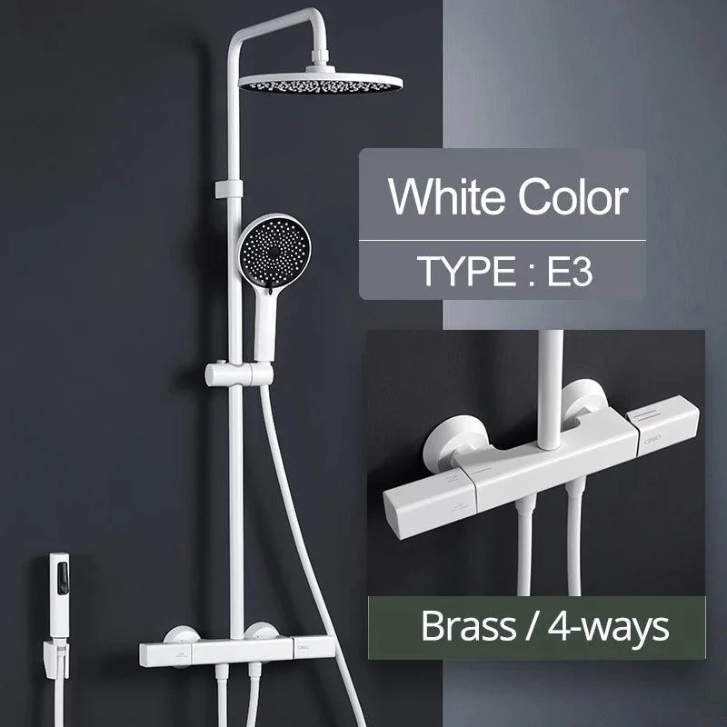 Rainfall Bath Shower Mixer Tap Shower Set Shower System with Handshower -Bathlova