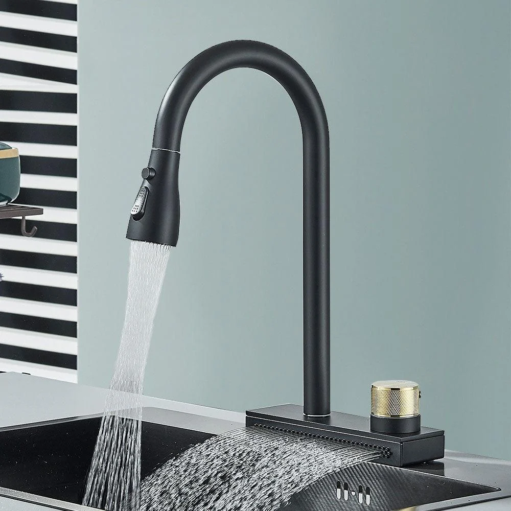 Rainfall Kitchen Tap Pull Out 3 Way Nozzle Gourmet Kitchen Tap -Bathlova