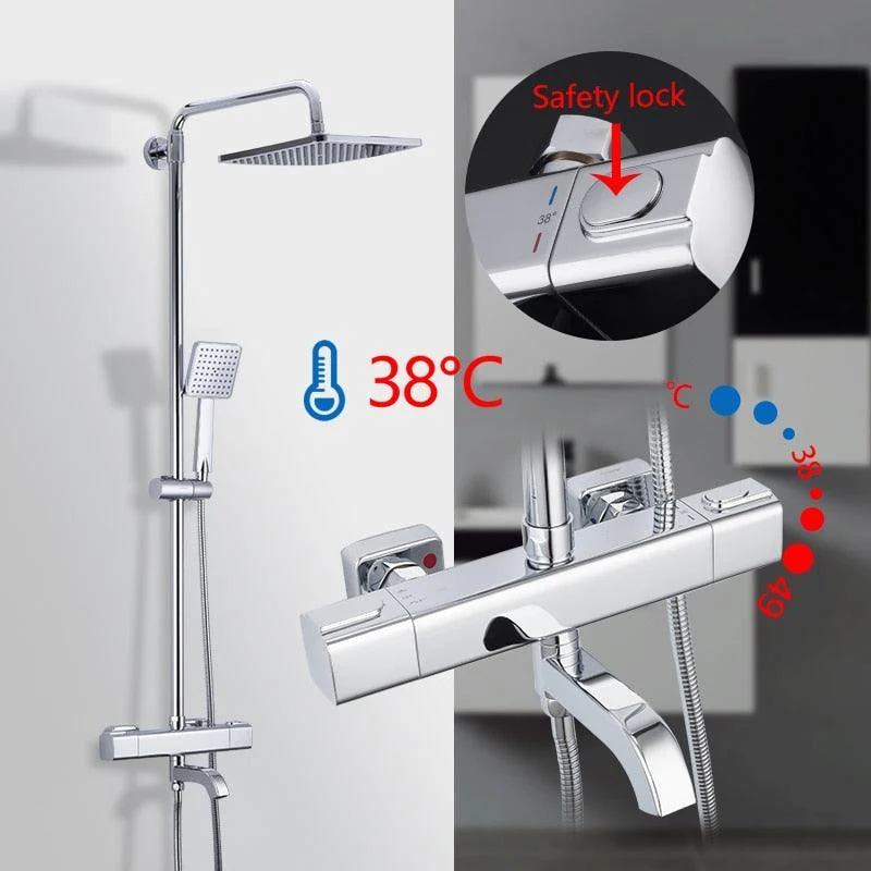 Rainfall Shower Set Shower Tap Hot and Cold Shower Tap Set -Bathlova