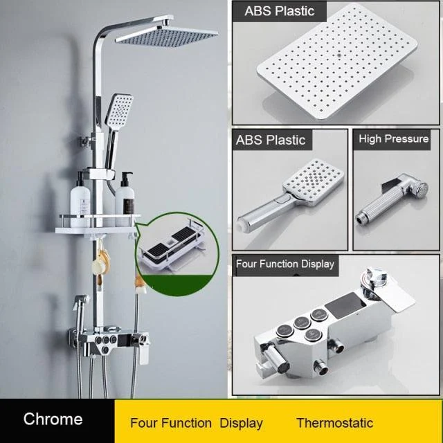 Rainfall Shower Tap Bathroom Shower With Bidet Sprayer Mixer Tap -Bathlova