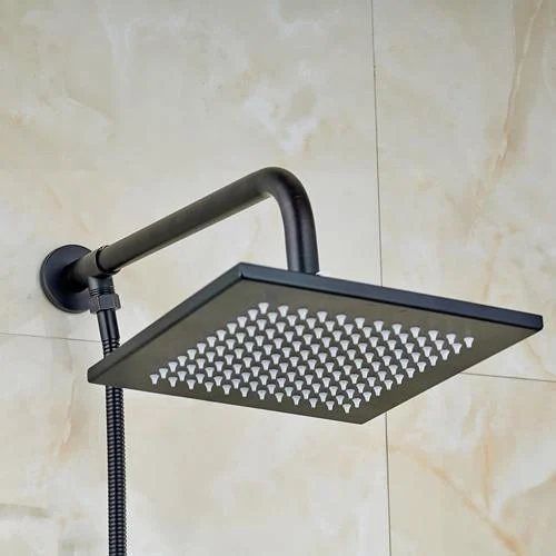 Rainfall Style Shower Head with Shower Arm And Shower Hose -Bathlova