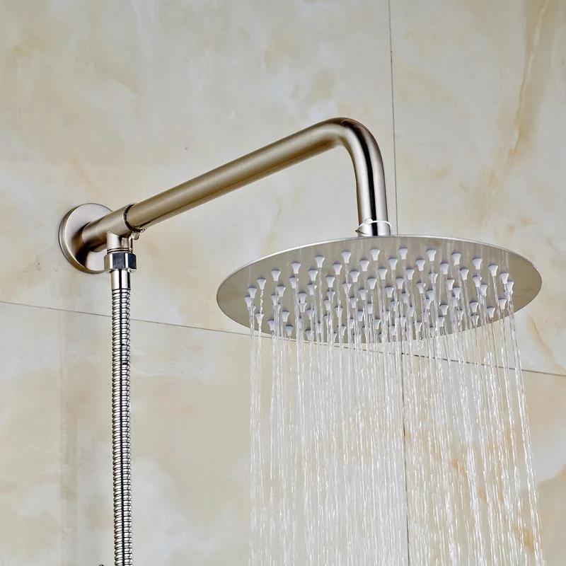 Rainfall Style Shower Head with Shower Arm And Shower Hose -Bathlova