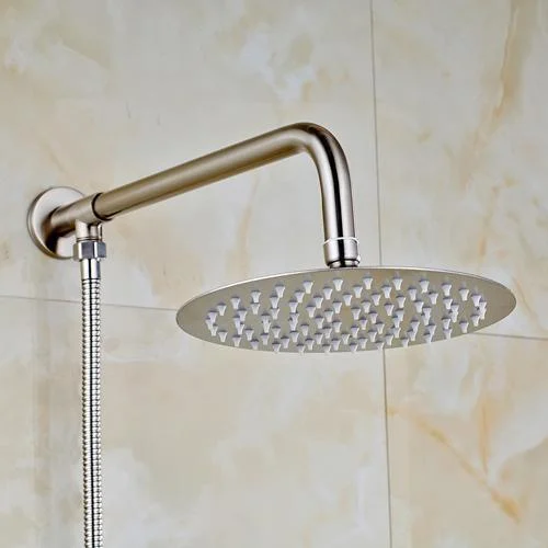 Rainfall Style Shower Head with Shower Arm And Shower Hose -Bathlova