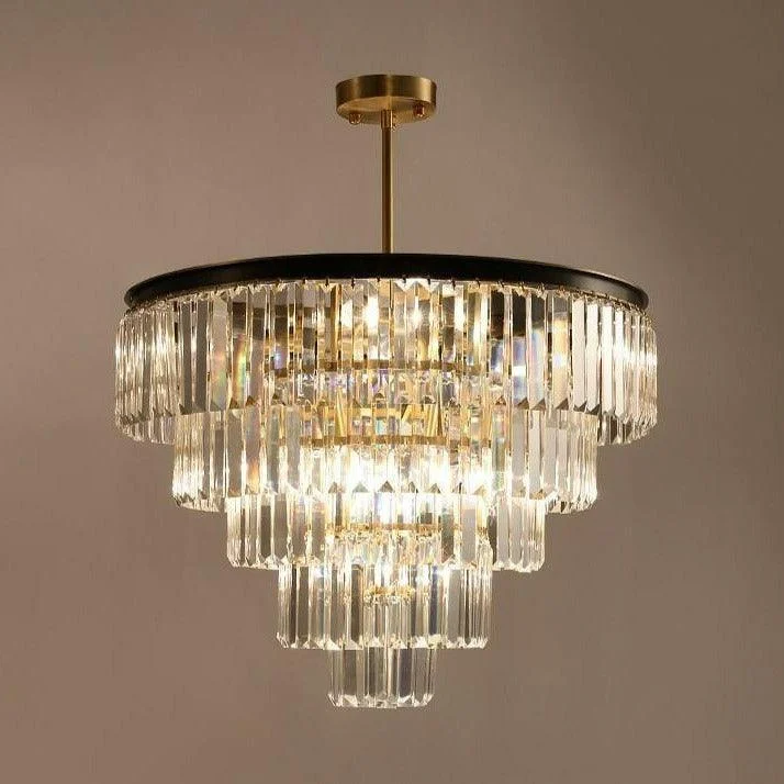 Raquel - Modern Glass Crystal Chandelier -Bathlova