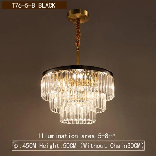 Raquel - Modern Glass Crystal Chandelier -Bathlova