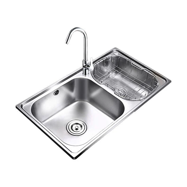 Rectangle 2 Holes Kitchen Sink Stainless Steel Double Basin Sink -Bathlova