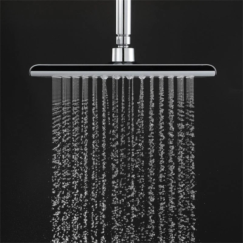 Rectangle Fixed Shower Head Traditional Ceiling Mounted Shower Head -Bathlova