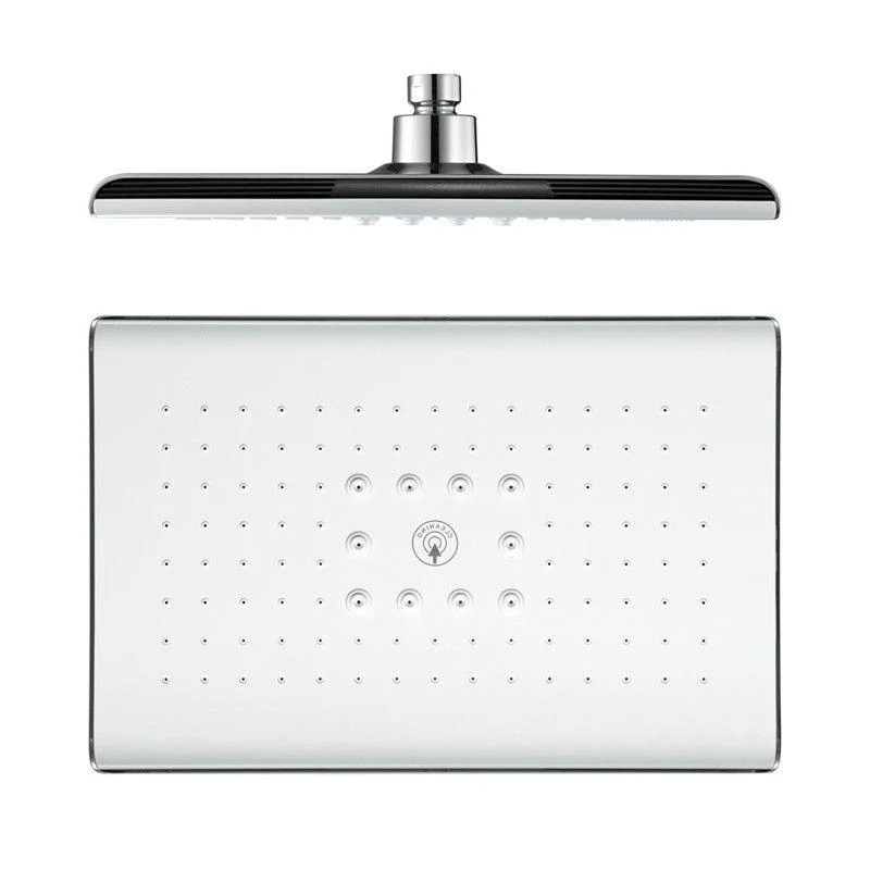 Rectangle Fixed Shower Head Traditional Ceiling Mounted Shower Head -Bathlova