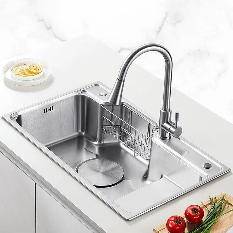 Rectangle Stainless Steel Kitchen Sink Double Basin Sink with Drain Assembly -Bathlova