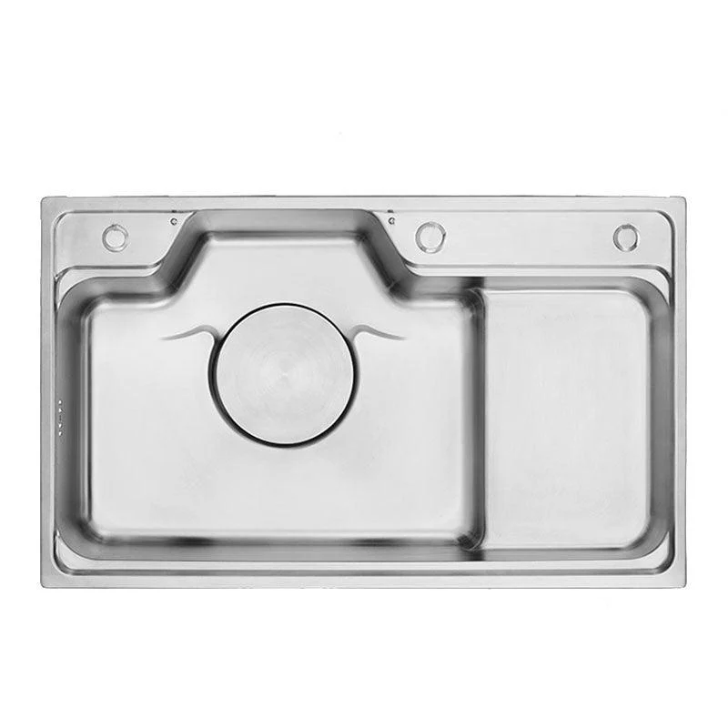 Rectangle Stainless Steel Kitchen Sink Double Basin Sink with Drain Assembly -Bathlova