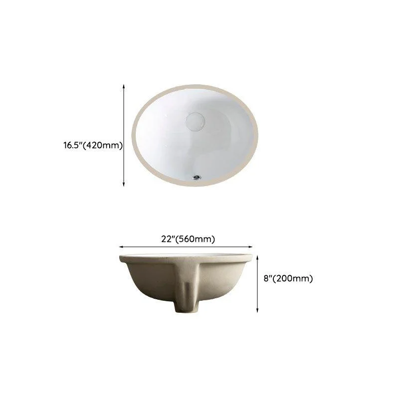 Rectangular and Oval Vessel Sink with No Craftsmanship Basin Sink(Not Including Tap) -Bathlova