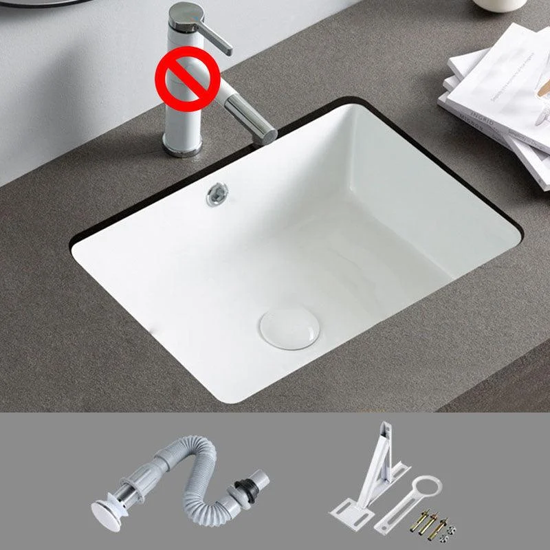 Rectangular and Oval Vessel Sink with No Craftsmanship Basin Sink(Not Including Tap) -Bathlova