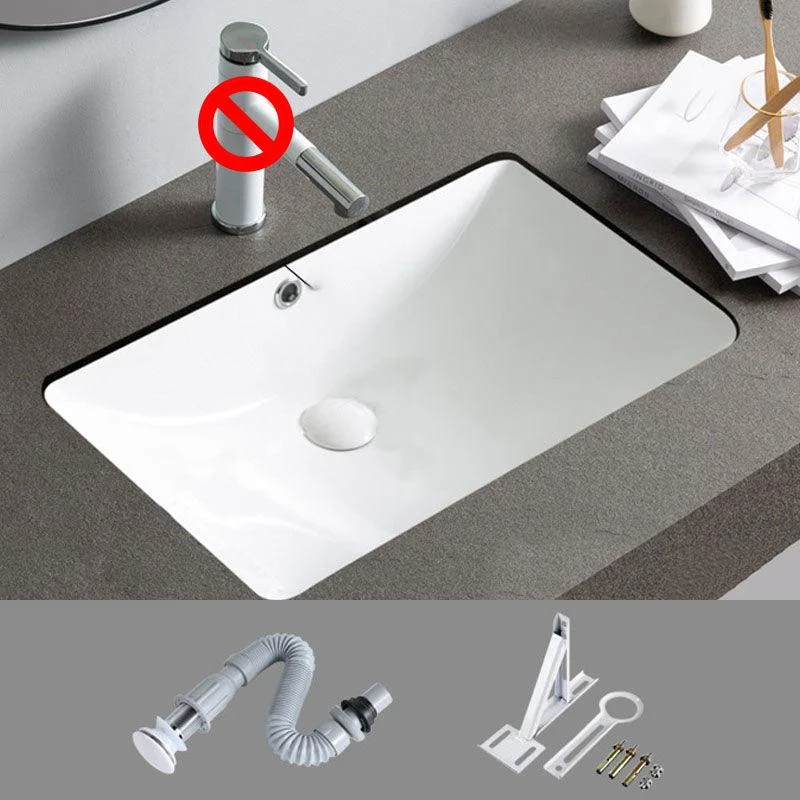 Rectangular and Oval Vessel Sink with No Craftsmanship Basin Sink(Not Including Tap) -Bathlova