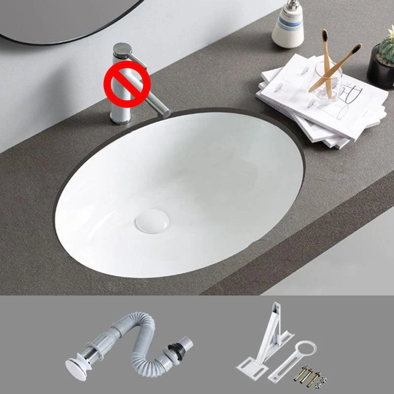 Rectangular and Oval Vessel Sink with No Craftsmanship Basin Sink(Not Including Tap) -Bathlova