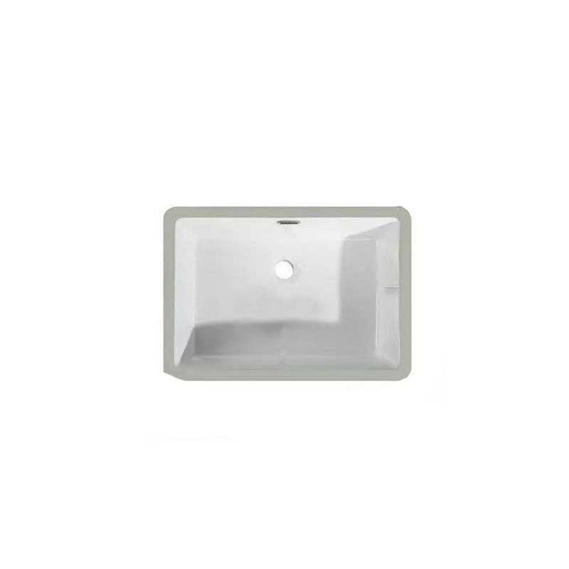 Rectangular Bathroom Sink Porcelain Modern Bathroom Sink(Not Included Taps) -Bathlova