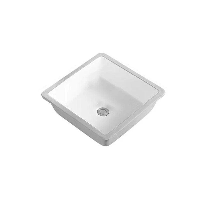 Rectangular Bathroom Sink Porcelain Modern Bathroom Sink(Not Included Taps) -Bathlova