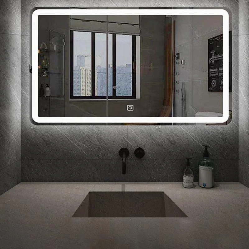 Rectangular Smart Bathroom Mirror 3 Color Adjustable LED Light Mirror -Bathlova