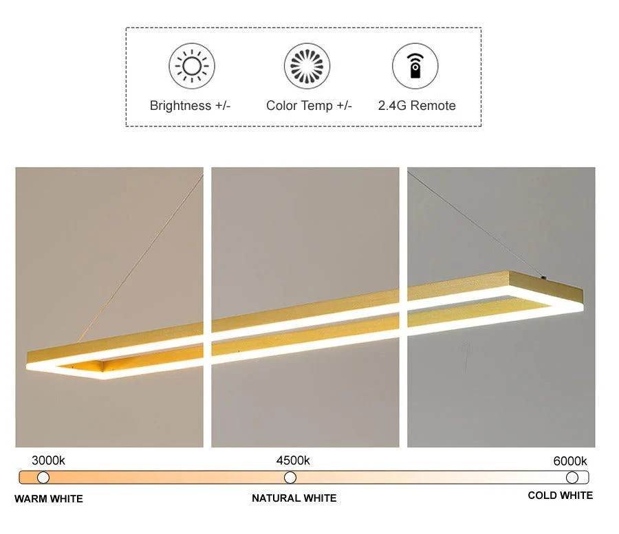 Regina - Modern Rectangular Frame LED Light Fixture -Bathlova