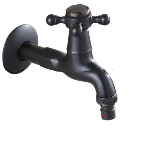 Retro Black Washing Machine Tap -Bathlova