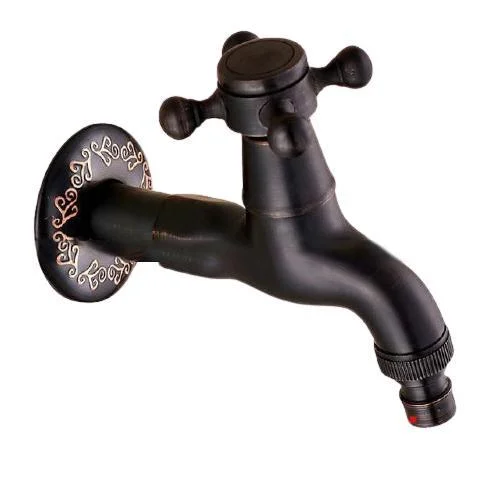 Retro Black Washing Machine Tap -Bathlova