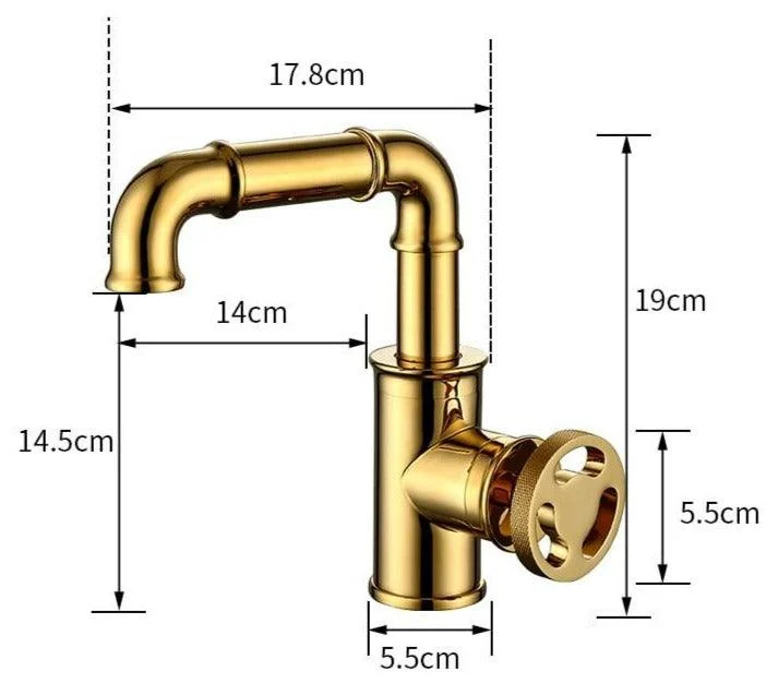 Retro Brass Bathroom Tap -Bathlova