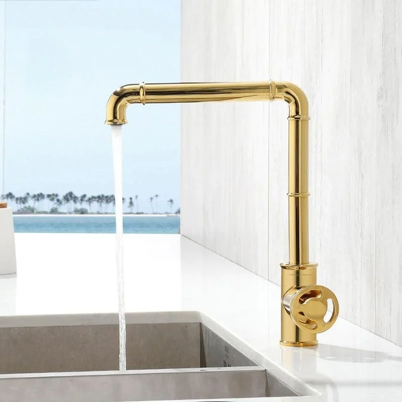 Retro Brass Kitchen Tap -Bathlova