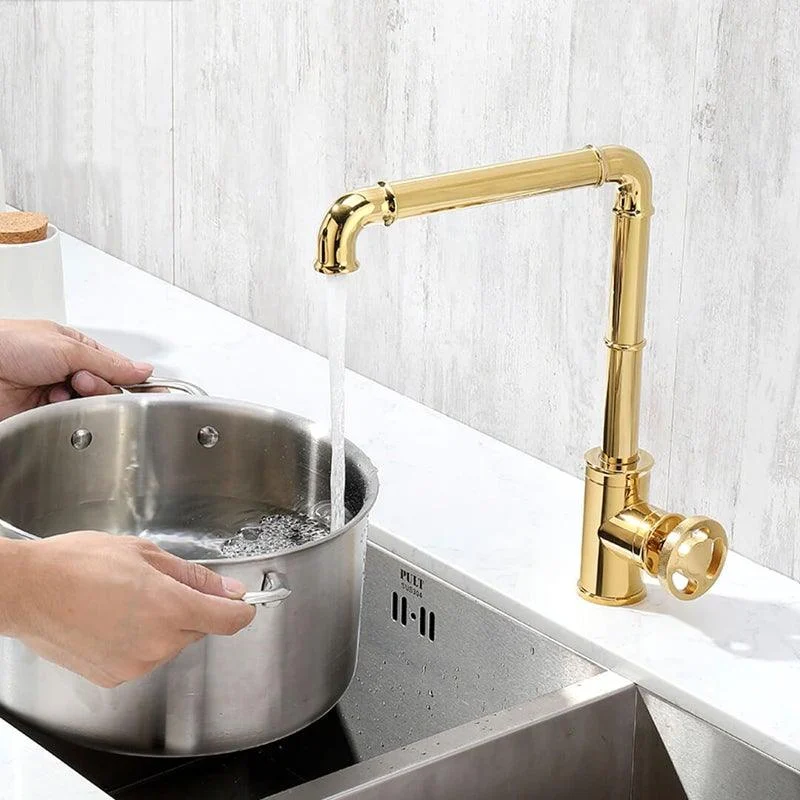 Retro Brass Kitchen Tap -Bathlova